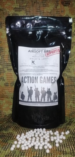 Action Games 0.25 g. bumbiņas - 1kg