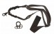Одноточечный банджи-строп с креплением - черный
