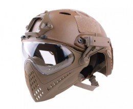Реплика шлема пилота FAST PJ - светло-коричневый